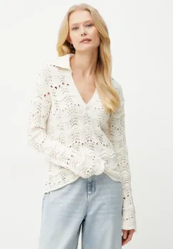 BOSS Orange pulover femei, culoarea bej, 50537850 imagine