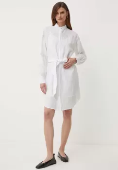 Boss Orange rochie culoarea alb, mini, evazati, 50511827 imagine