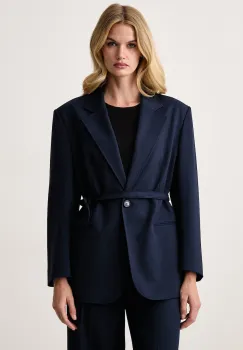 BOSS Orange  sacou cu un singur rand de nasturi pentru femei cu vascoza C Jalara imagine