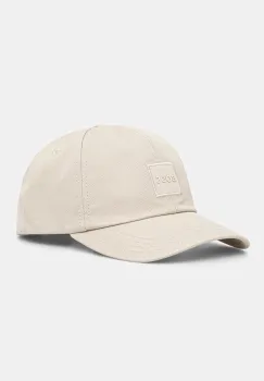 Boss Orange sapca de baseball din bumbac culoarea bej, cu imprimeu, 50535555 imagine