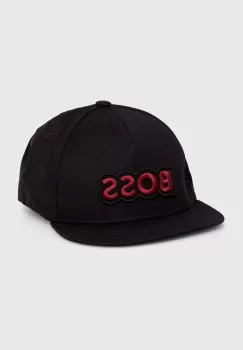 Boss Orange sapca de baseball din bumbac culoarea negru, cu imprimeu imagine