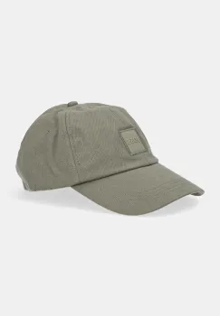 BOSS Orange sapca de baseball din bumbac culoarea verde, cu imprimeu, 50535555 imagine