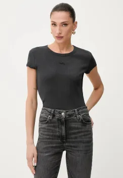 BOSS Orange tricou culoarea negru, cu spate descoperit, 50536871 imagine