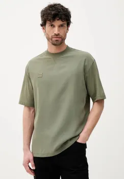 BOSS Orange tricou culoarea verde, uni, 50546331 imagine
