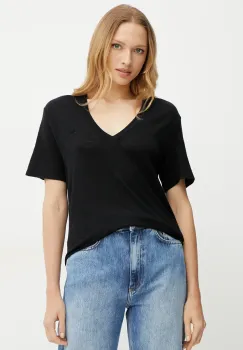 BOSS Orange tricou de in femei, culoarea negru, 50538645 imagine