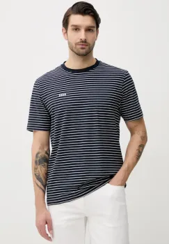 BOSS Orange tricou din bumbac barbati, culoarea albastru marin, modelator, 50499334 imagine