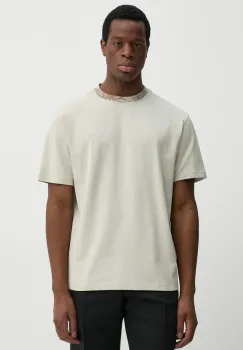 BOSS Orange tricou din bumbac barbati, culoarea gri, neted, 50530747 imagine