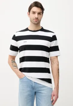BOSS Orange tricou din bumbac barbati, culoarea negru, modelator, 50499334 imagine