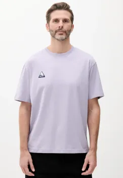 BOSS Orange tricou din bumbac barbati, culoarea violet, cu imprimeu, 50539195 imagine