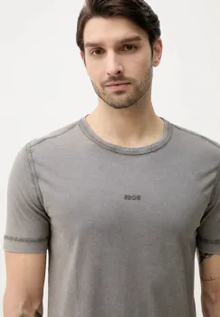 BOSS Orange tricou din bumbac BOSS ORANGE barbati, culoarea bej, neted, 50502173 imagine