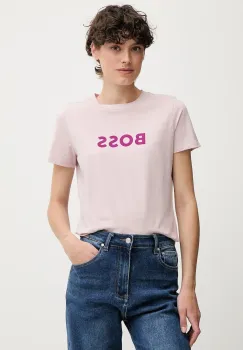 BOSS Orange tricou din bumbac BOSS ORANGE culoarea violet, 50501139 imagine