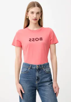 BOSS Orange tricou din bumbac BOSS ORANGE culoarea violet, 50501139 imagine
