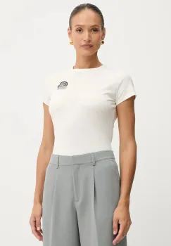 BOSS Orange tricou din bumbac culoarea alb, 50545287 imagine