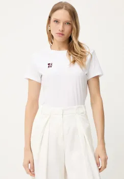 BOSS Orange tricou din bumbac culoarea alb, 50545288 imagine