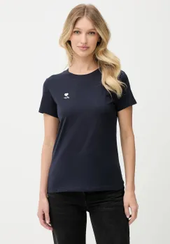 BOSS Orange tricou din bumbac culoarea bleumarin, 50545288 imagine
