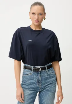 BOSS Orange tricou din bumbac culoarea bleumarin, 50545498 imagine