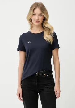 BOSS Orange tricou din bumbac culoarea bleumarin, 50554015 imagine