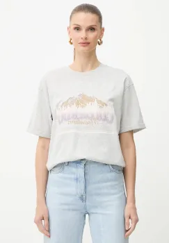 BOSS Orange tricou din bumbac culoarea gri, 50549195 imagine