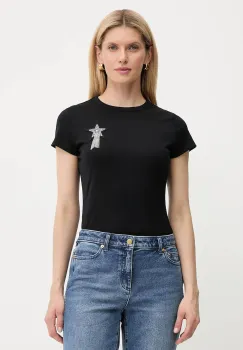 BOSS Orange tricou din bumbac culoarea negru, 50545287 imagine