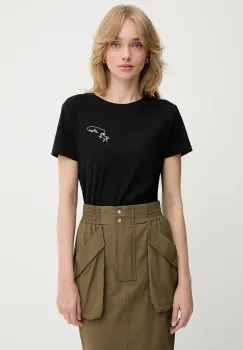 BOSS Orange tricou din bumbac culoarea negru, 50545288 imagine