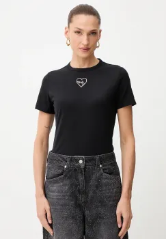 BOSS Orange tricou din bumbac culoarea negru, 50549192 imagine