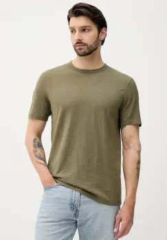 BOSS Orange tricou din bumbac culoarea roz, uni, 50508243 imagine