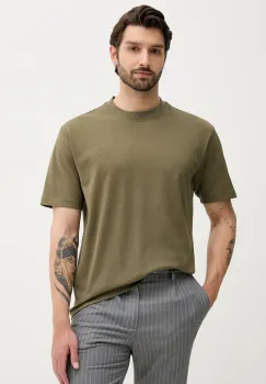 BOSS Orange tricou din bumbac culoarea verde, uni, 50543813 imagine