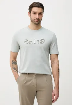 BOSS Orange tricou din bumbac Te_Insignia imagine