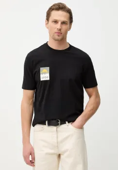 BOSS Orange tricou din bumbac Te_Plain imagine