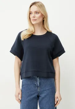 BOSS Orange tricou femei, culoarea albastru marin, 50541011 imagine