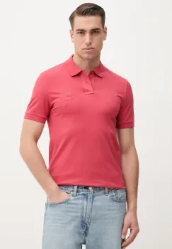 BOSS Orange tricou polo barbati, culoarea rosu, neted, 50507803 imagine