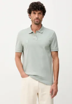 BOSS Orange tricou polo culoarea negru, uni, 50507803 imagine