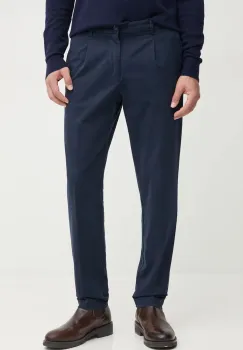 BOSS pantaloni barbati, culoarea albastru marin, mulata, 50524390 imagine