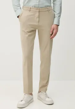 BOSS pantaloni barbati, culoarea bej, drept, 50534870 imagine