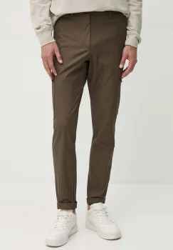 BOSS pantaloni barbati, culoarea verde, mulata, 50519136 imagine