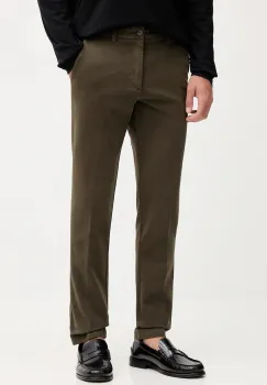 BOSS pantaloni barbati, culoarea verde, slim 50543312 imagine