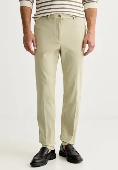 BOSS pantaloni chinos pentru barbati din bumbac cu elastan H-Kaiton1 imagine