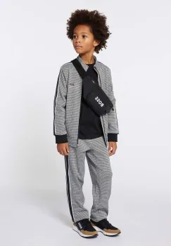 BOSS pantaloni copii culoarea gri, modelator, J51155 imagine