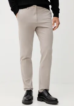 BOSS pantaloni culoarea bej, cu fason chinos, 50543304 imagine