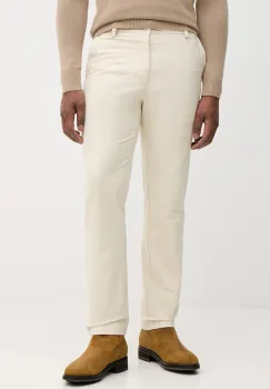 BOSS pantaloni culoarea bej, drept, 50551426 imagine