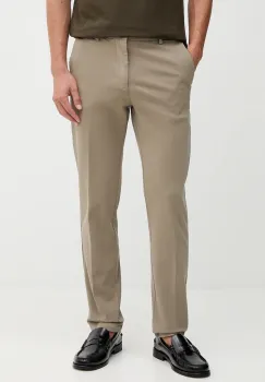 BOSS pantaloni culoarea bleumarin, cu fason chinos, 50543304 imagine