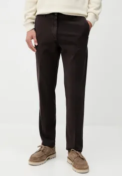 BOSS pantaloni culoarea bleumarin, cu fason chinos, 50543304 imagine