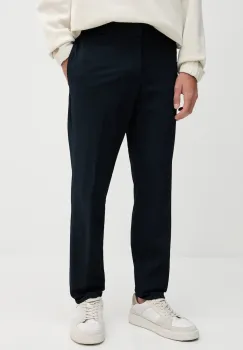 BOSS pantaloni culoarea bleumarin, cu fason chinos, 50543570 imagine