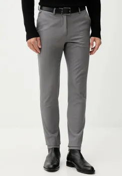 BOSS pantaloni culoarea bleumarin, cu fason chinos, 50543945 imagine