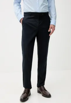 BOSS pantaloni culoarea bleumarin, cu fason chinos, 50544005 imagine