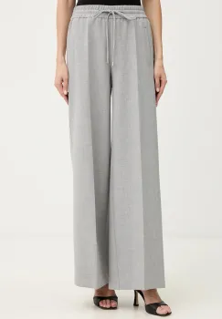 BOSS pantaloni culoarea gri, lat, high waist, 50559362 imagine