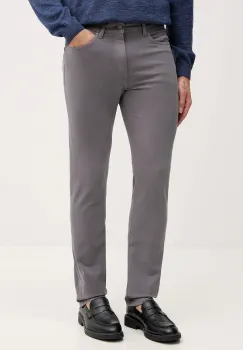 BOSS pantaloni culoarea gri, mulata, 50543883 imagine