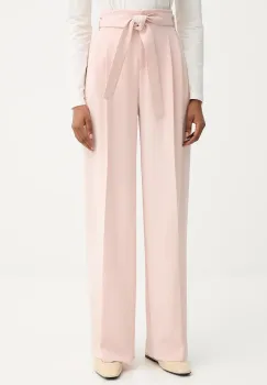 BOSS pantaloni culoarea negru, drept, high waist, 50479405 imagine
