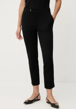 BOSS pantaloni culoarea negru, fason tigareta, high waist, 50541994 imagine