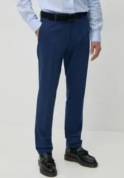 BOSS pantaloni de lana mulata, 50482735 imagine